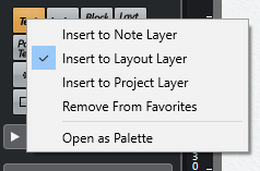 insert to layout layer