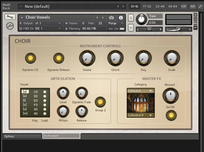 NI Choir Vowels Factory Library